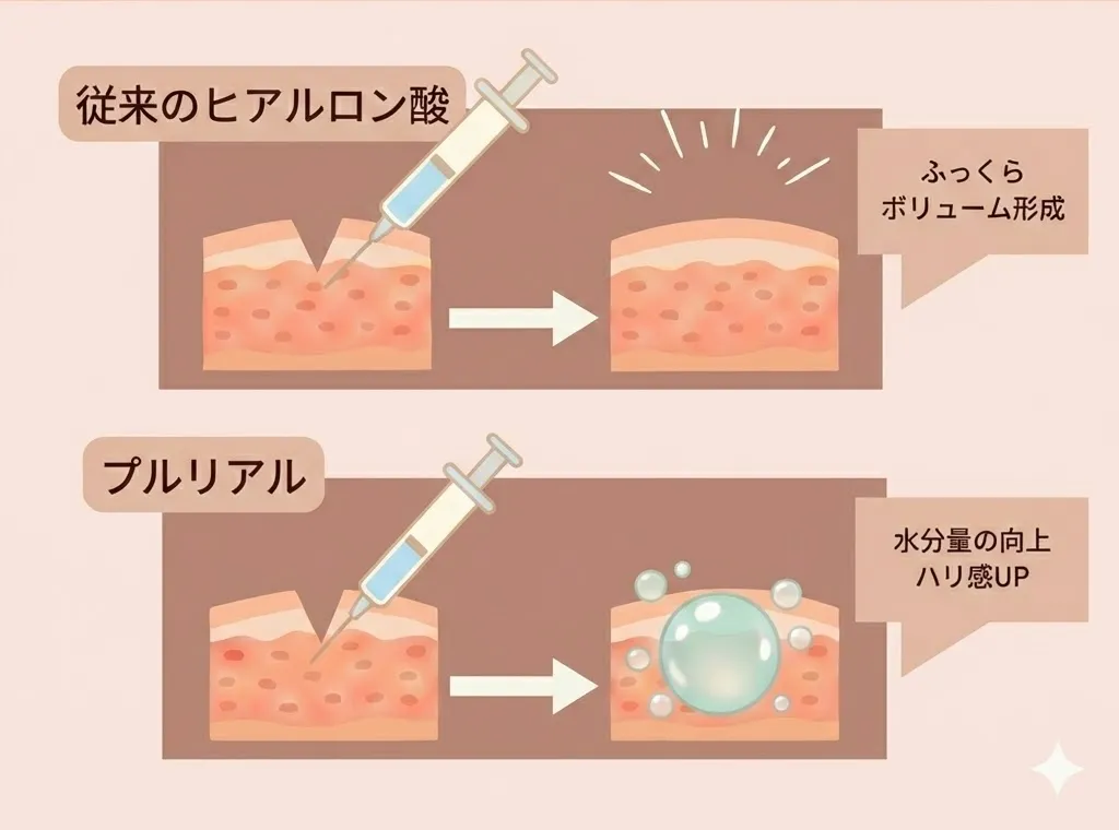 従来のヒアルロン酸注入との違い